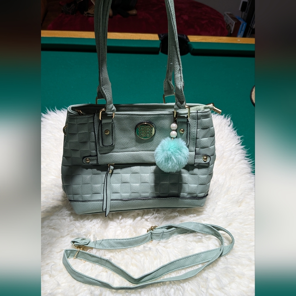 Elegant Mint Green Handbag